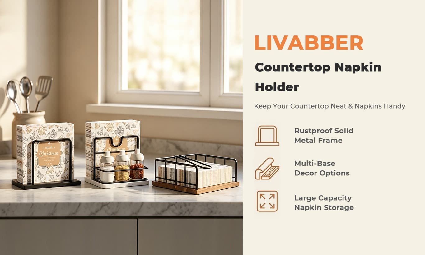 Livabber countertop napkin holder