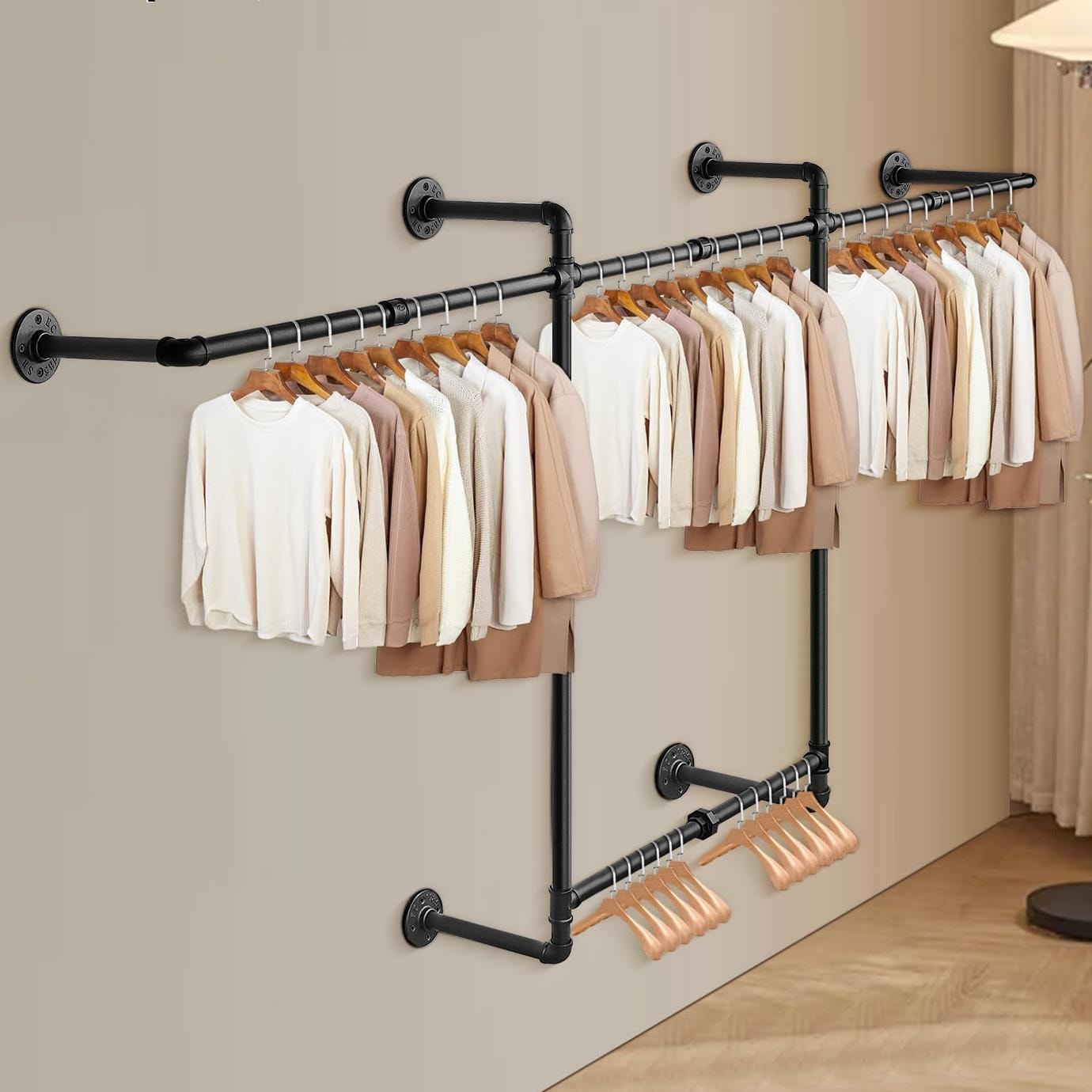 82 Inch Industrial Clothes Rack