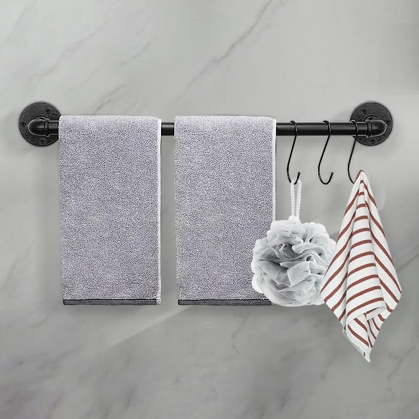 Industrial Pipe Towel Bar