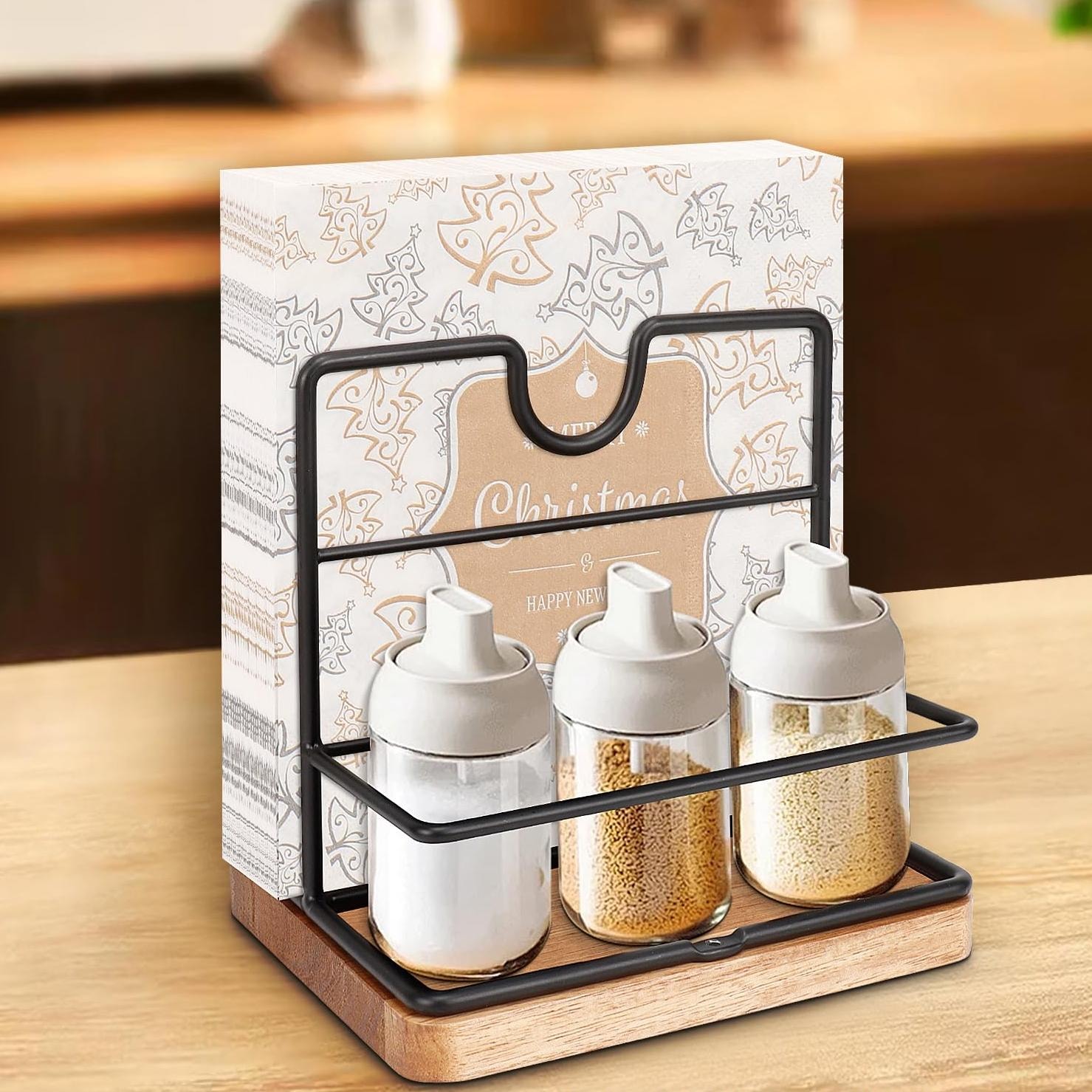 Napkin Holder With Storage Caddy