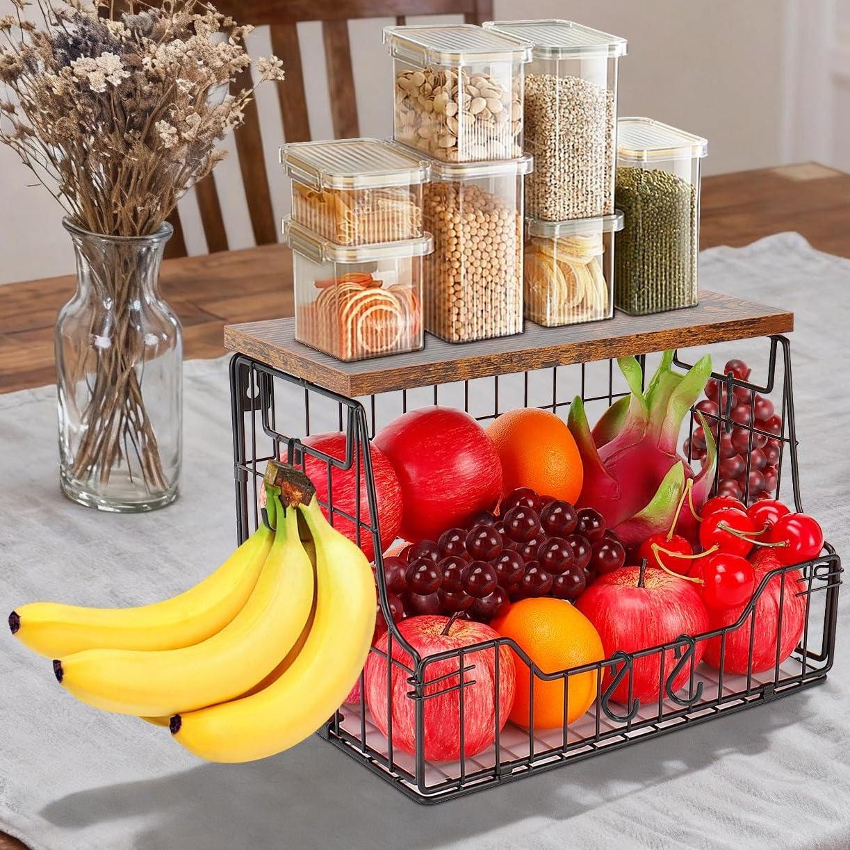 Wall Mounted Kitchen Fruit Basket